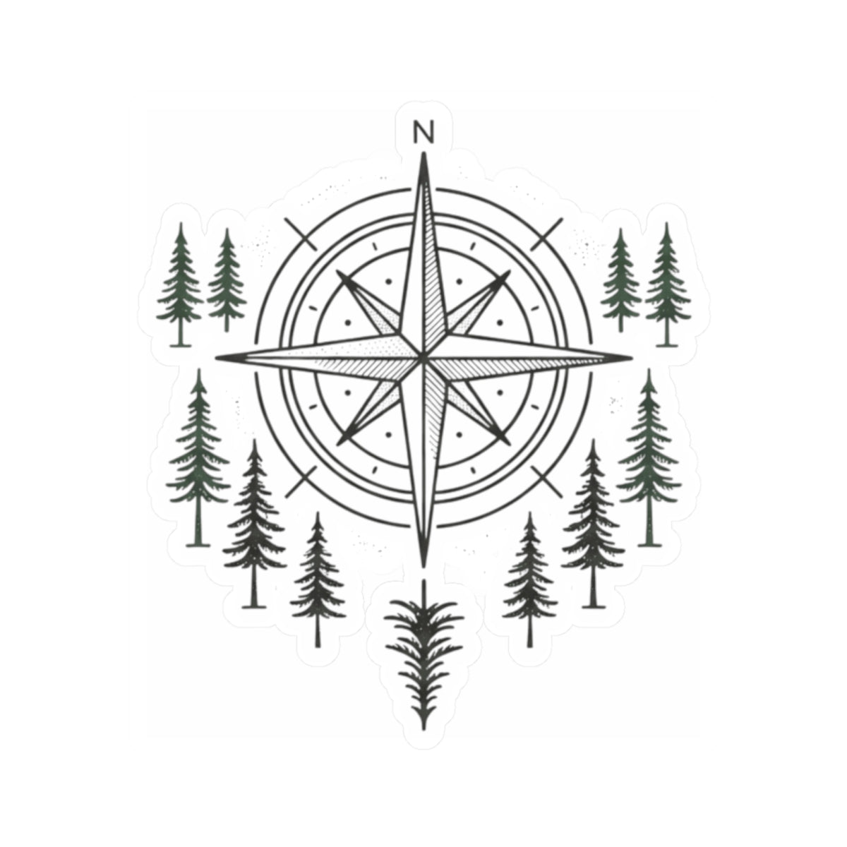 "Compass" Sticker
