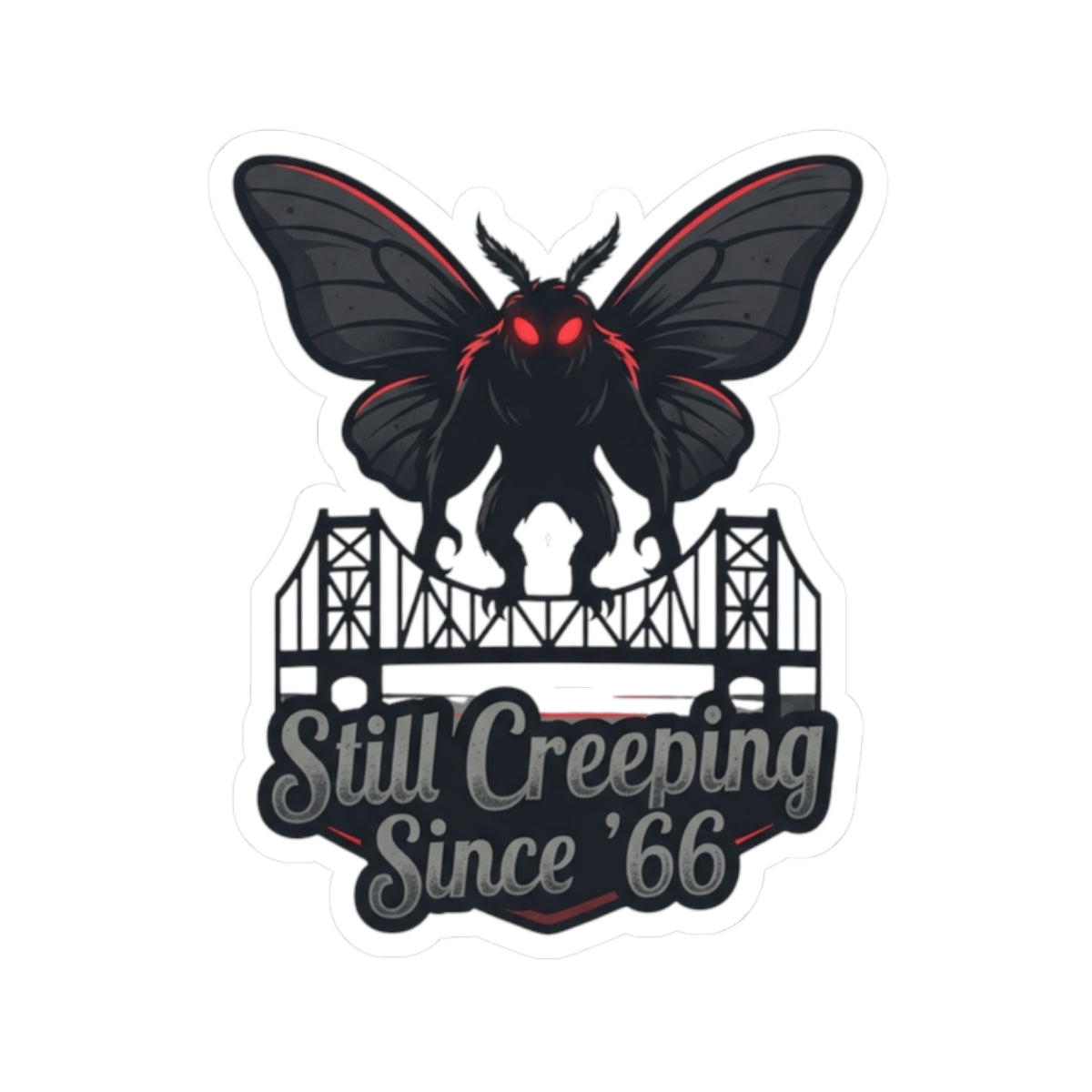 "Mothman (West Virginia, USA)" Sticker — Main