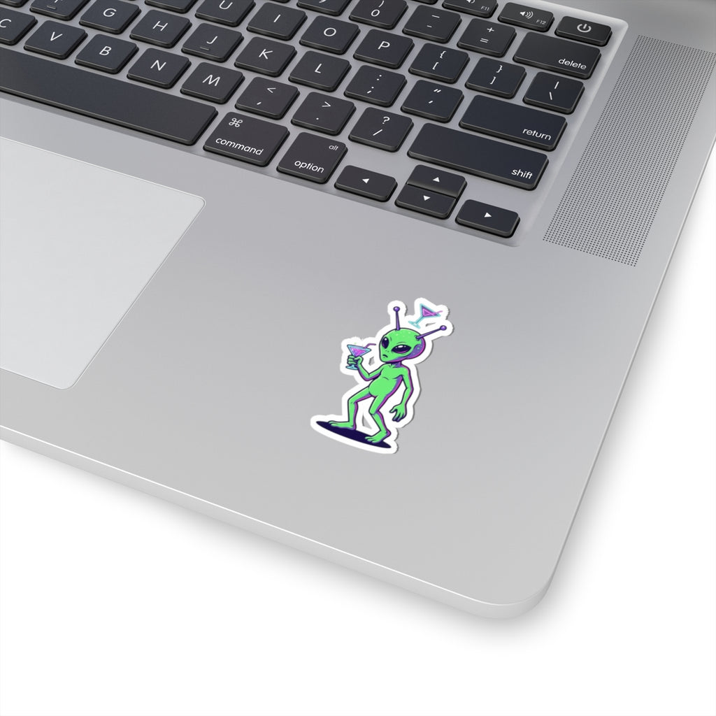 "Drunk Alien" Sticker — Main