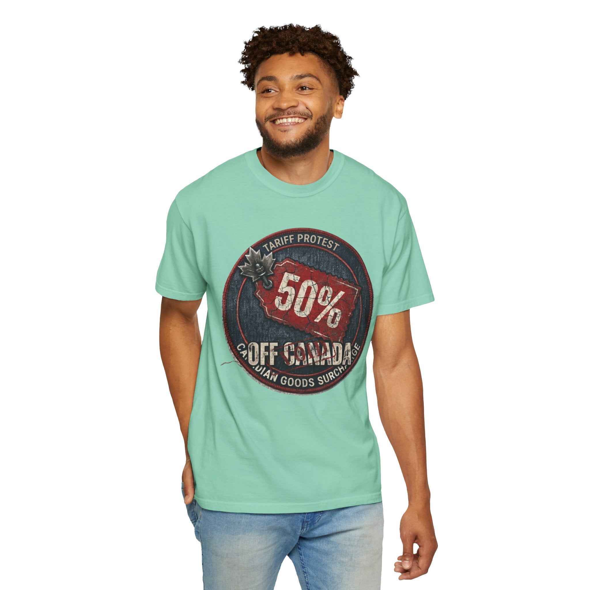 "50% Off Canada" Unisex Garment-Dyed Tee