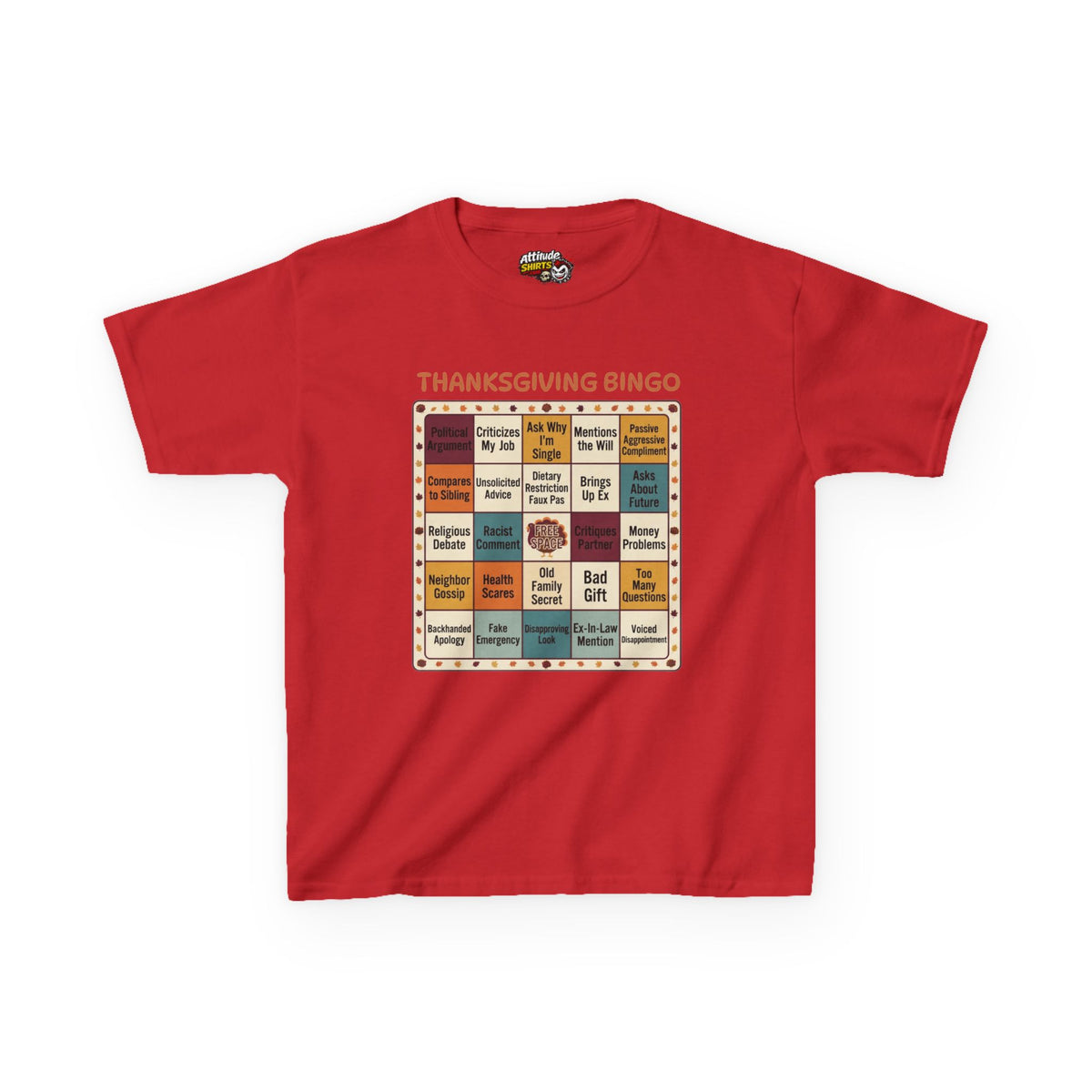 Thankgiving Bingo Kids Tee