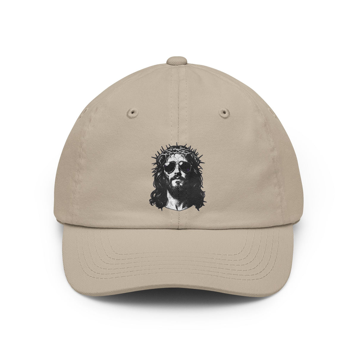 Color: Stone | Good Book Series - Son of A Virgin Dad Hat — Graphic