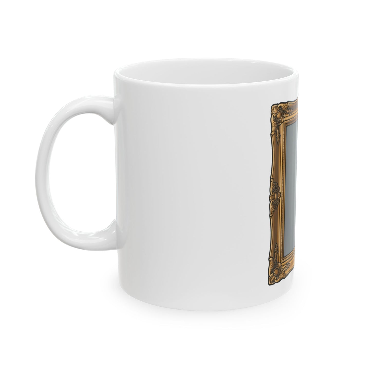 "Nobody Was Watching" White Ceramic Mug — Graphic