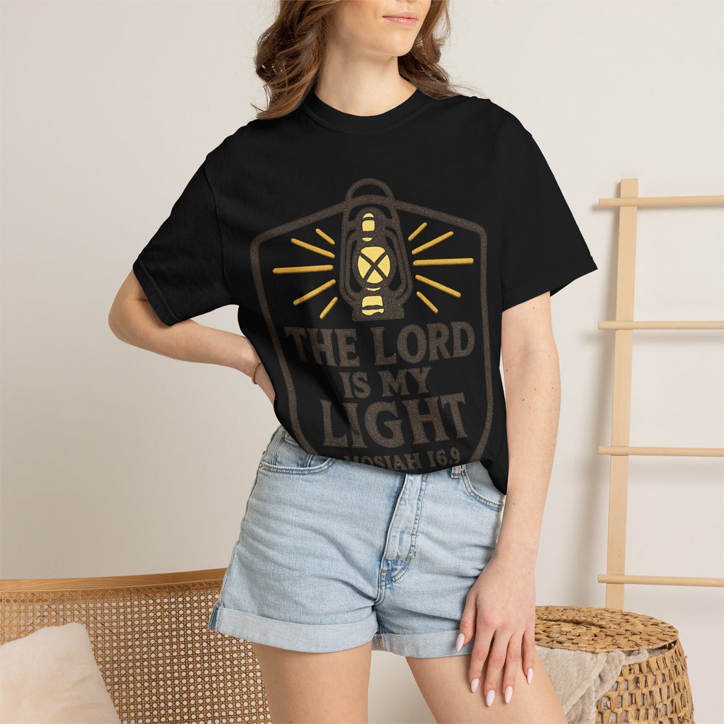 "The Lord is My Light" Unisex Garment-Dyed T-shirt