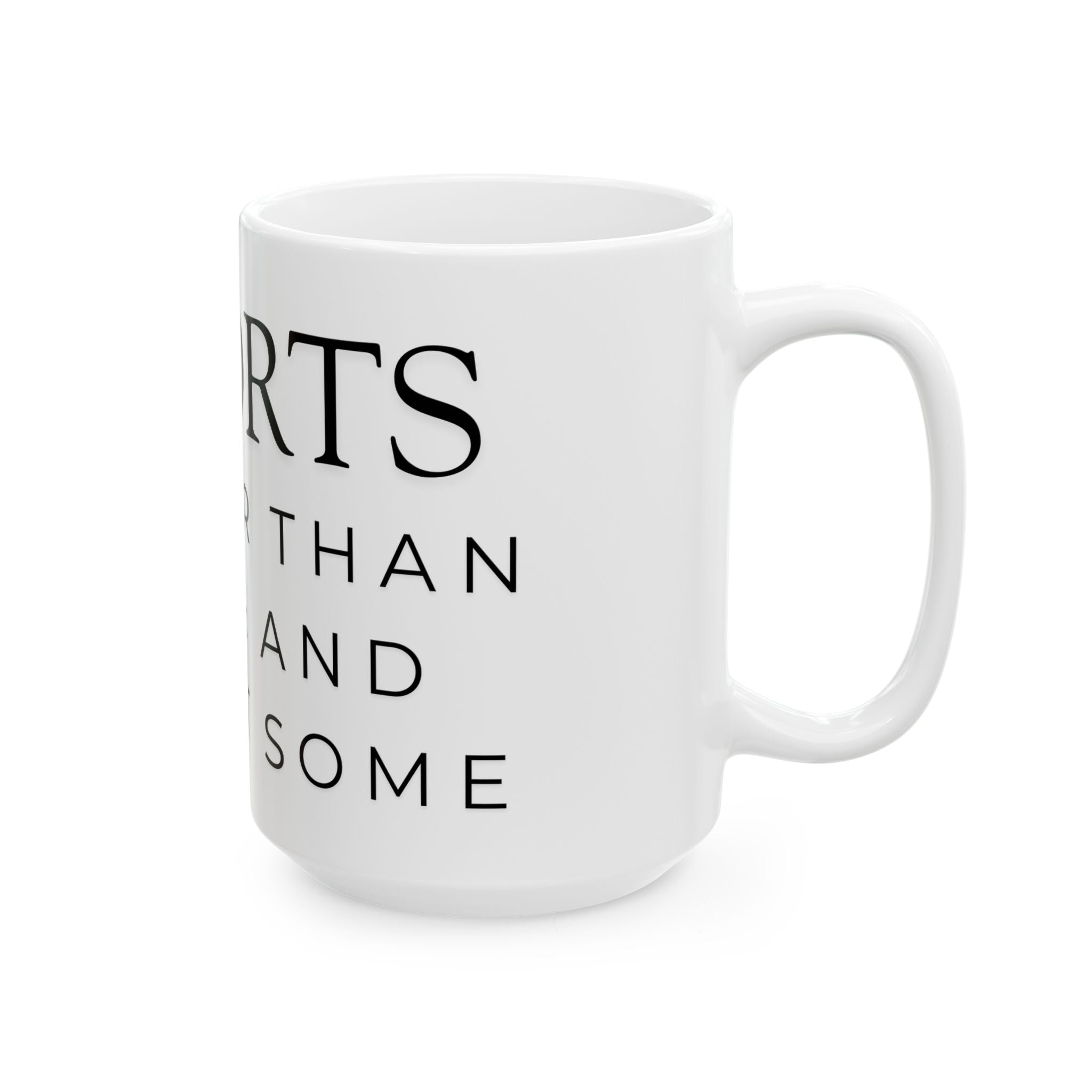 "Escorts" White Ceramic Mug