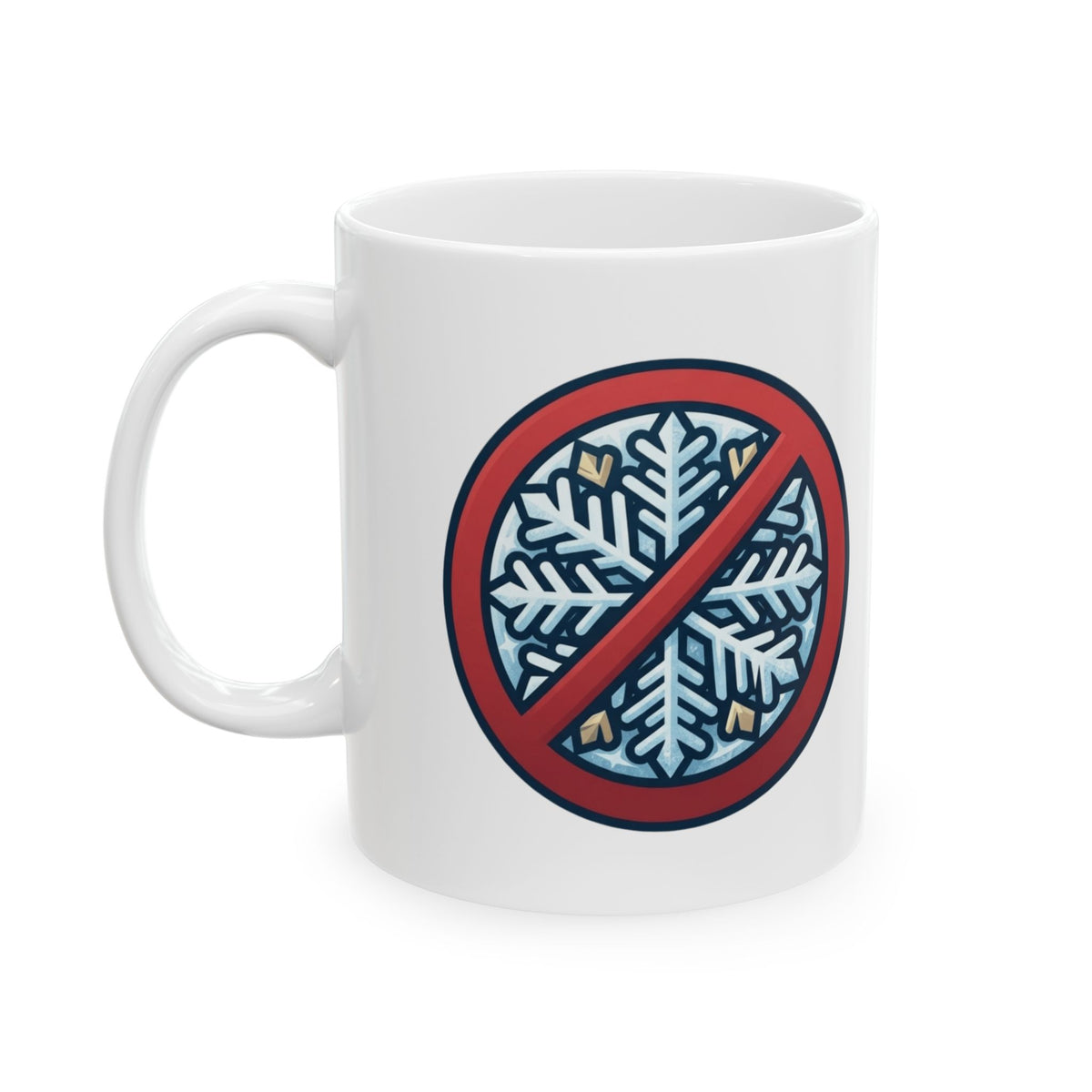 "Oh Come All Ye" White Ceramic Mug — Graphic