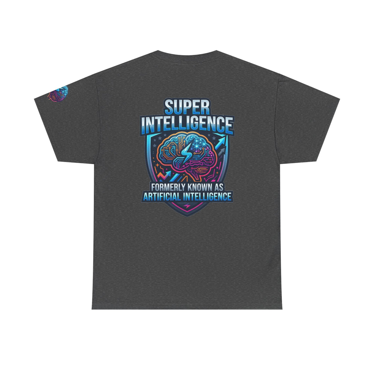 Color: Dark Heather | Super Intelligence Premium Graphic Tee
