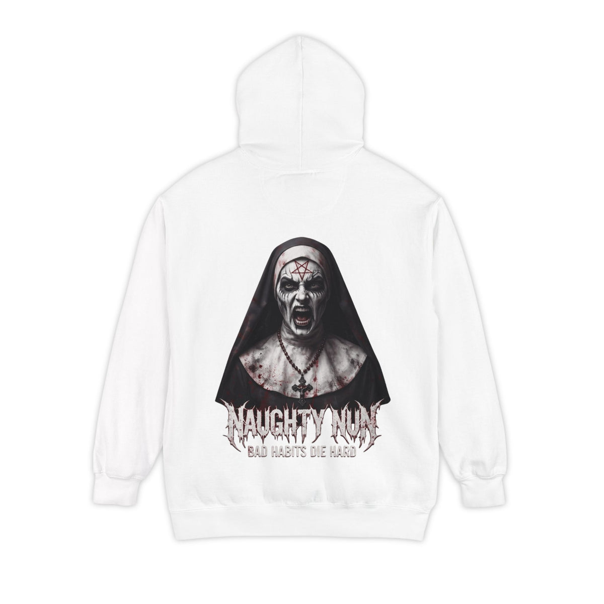 "Naughty Nun" Garment-Dyed Hoodie