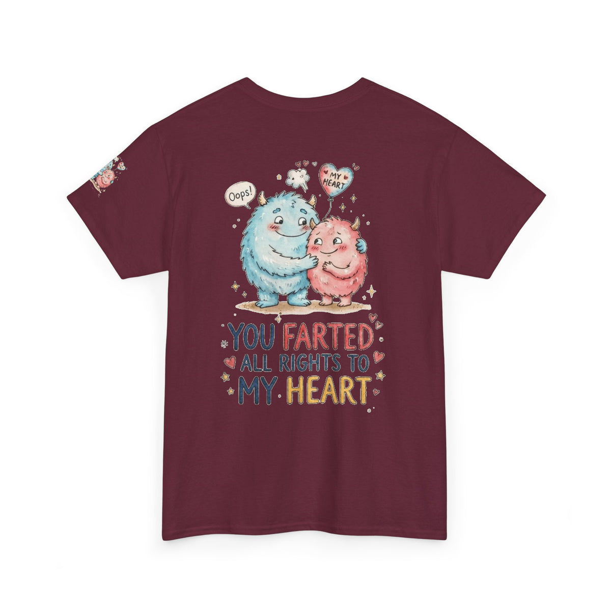 "You Farted All Rights To My Heart" Premium Graphic Tee
