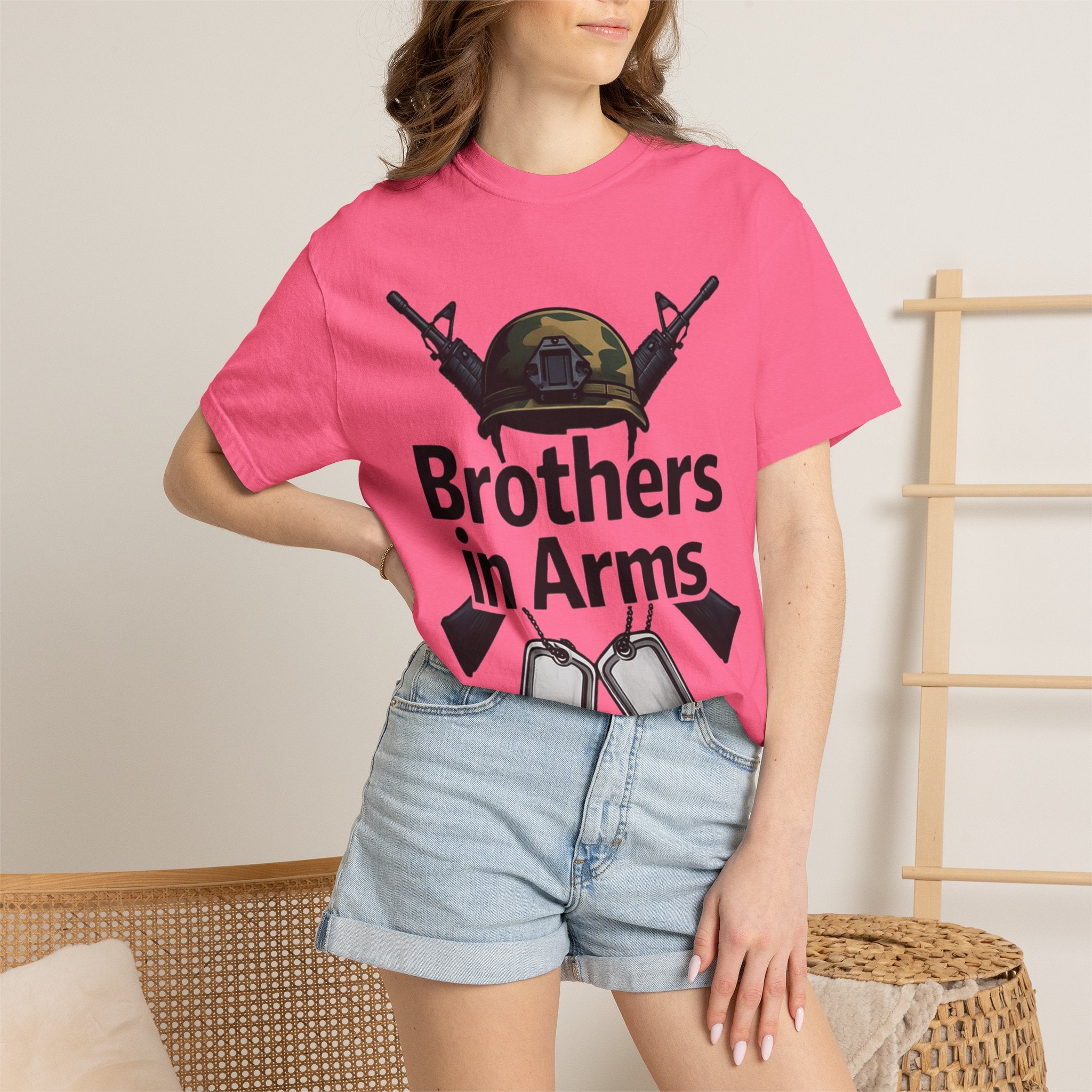 "Brothers in Arms" Unisex Garment-Dyed T-shirt