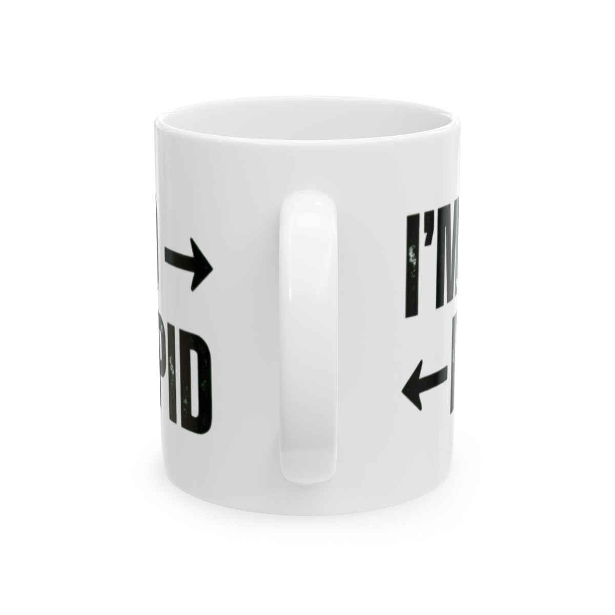"I'm With Stupid" White Ceramic Mug — Graphic