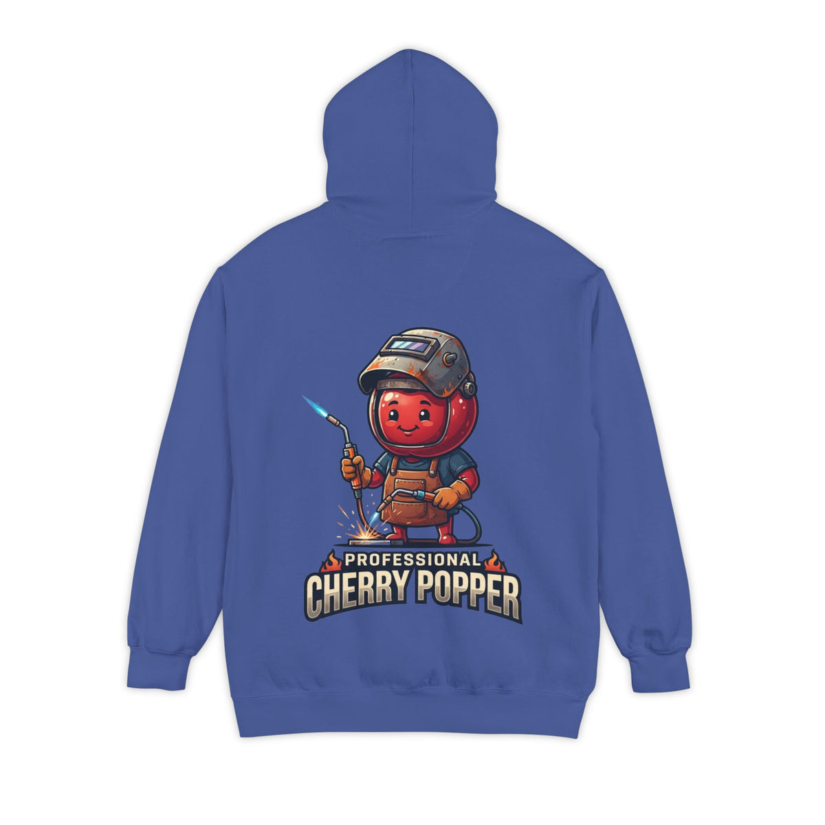Color: Flo Blue | Professional Cherry Popper Garment-Dyed Hoodie