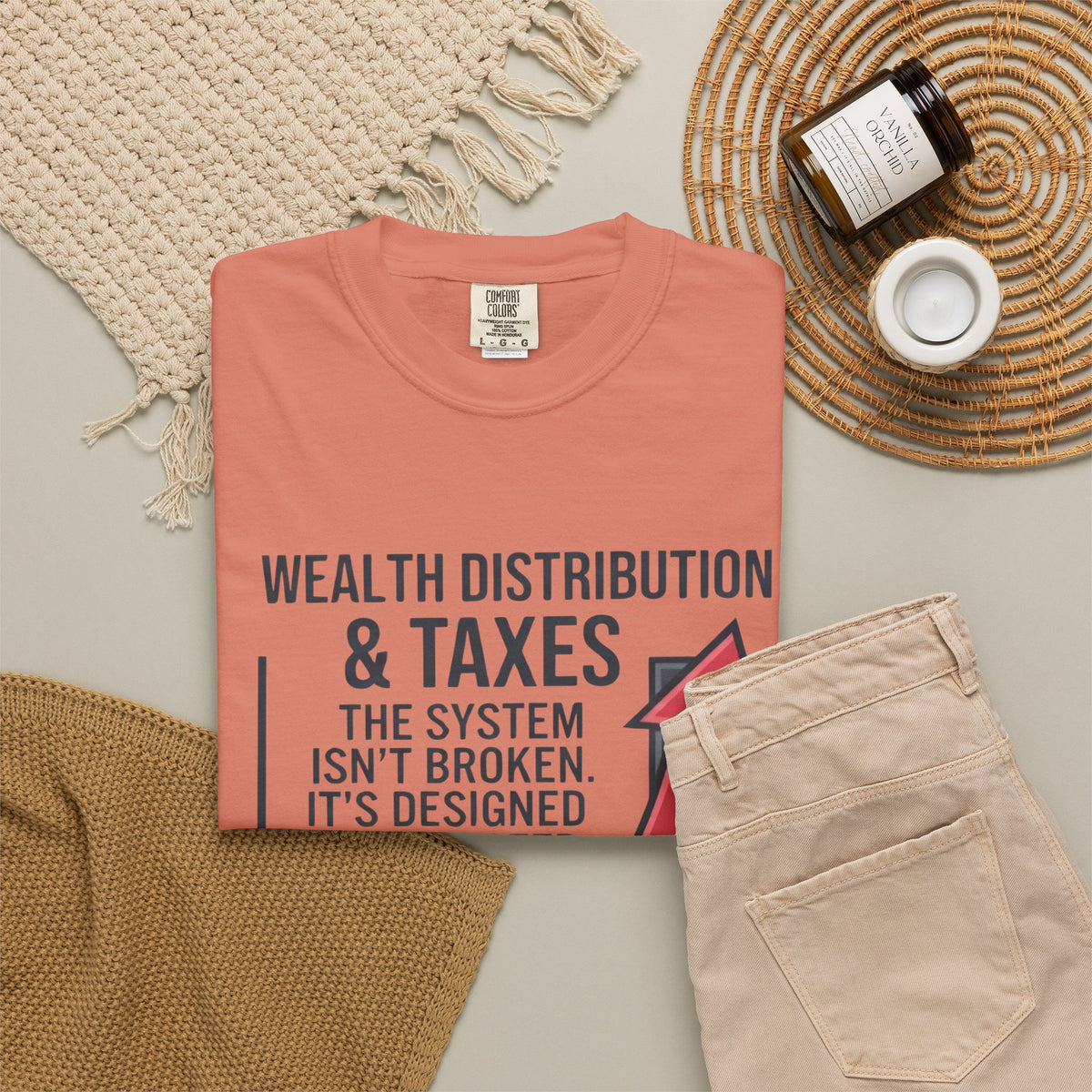 "Protest Series - Follow The Money" Unisex Garment-Dyed Tee