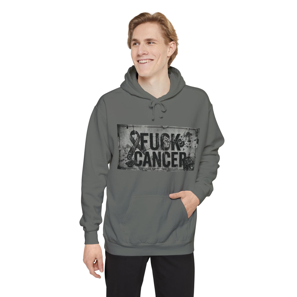 Cancer Can Fuck Right Off | Garment-Dyed Hoodie — AttitudeShirts
