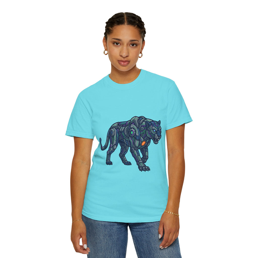 "Cyber Panther" Unisex Garment-Dyed Tee