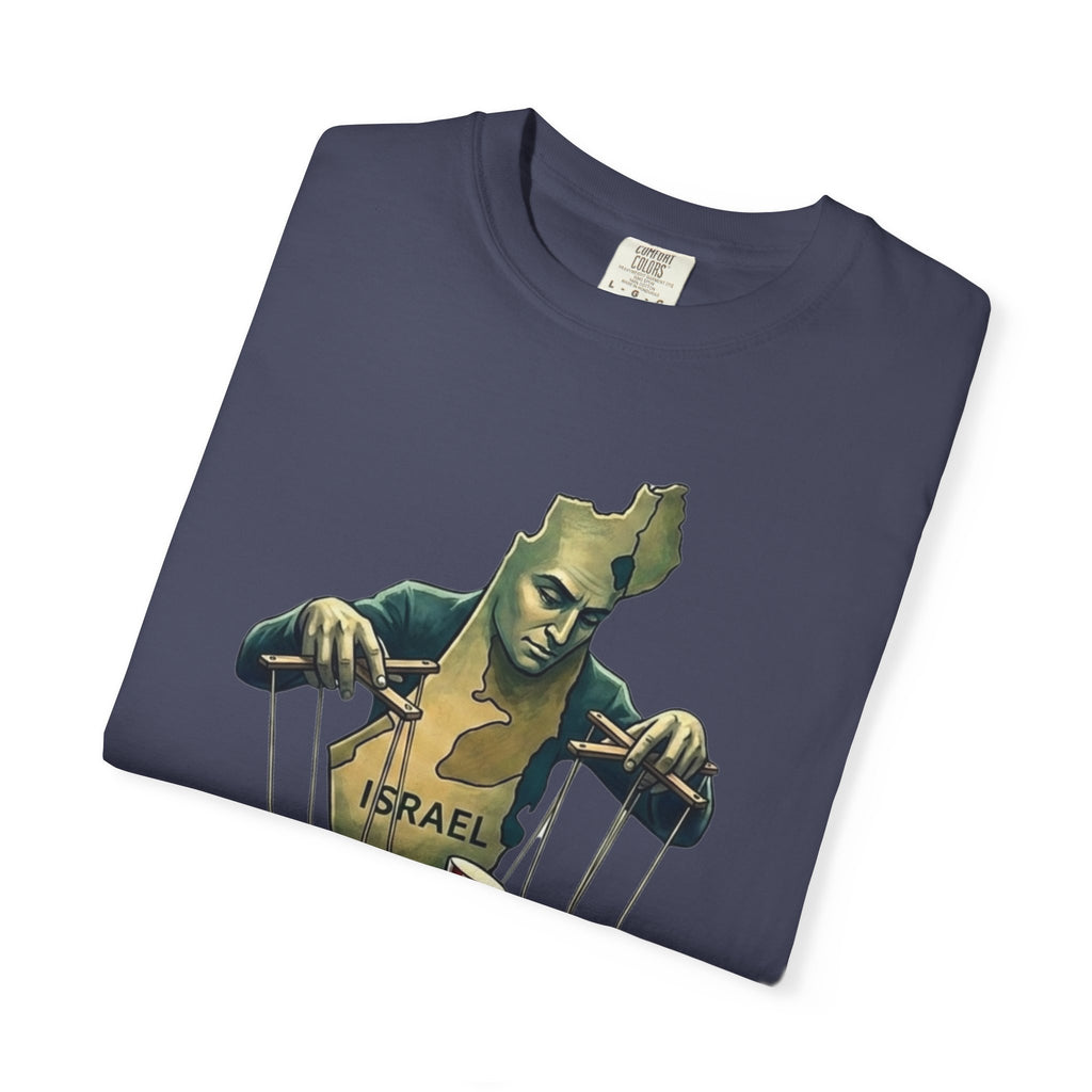 "The Global Puppet Master" Unisex Garment-Dyed T-shirt