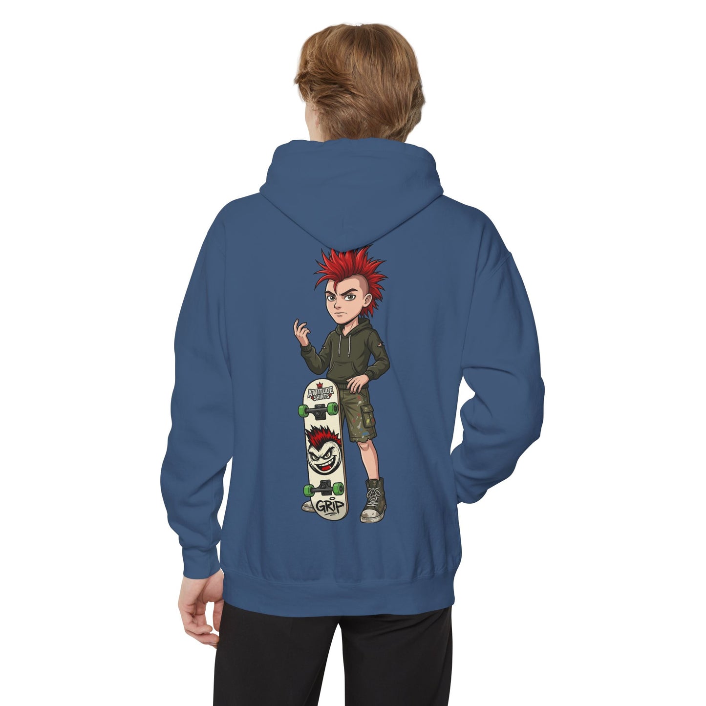 "Skater" Garment-Dyed Hoodie