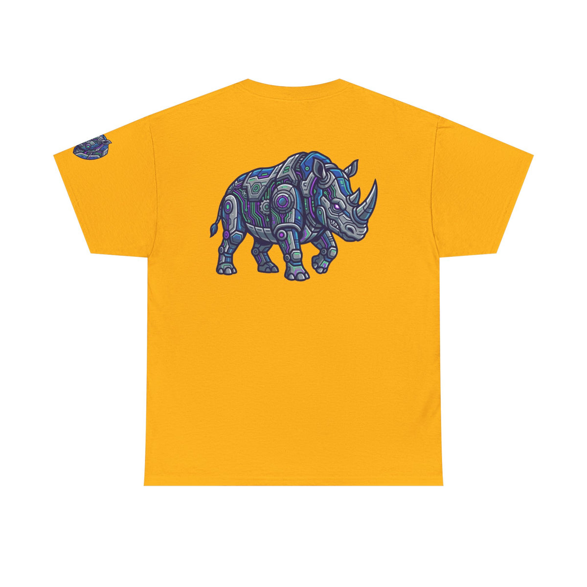 Color: Gold | Cyber Rhino Premium Graphic Tee