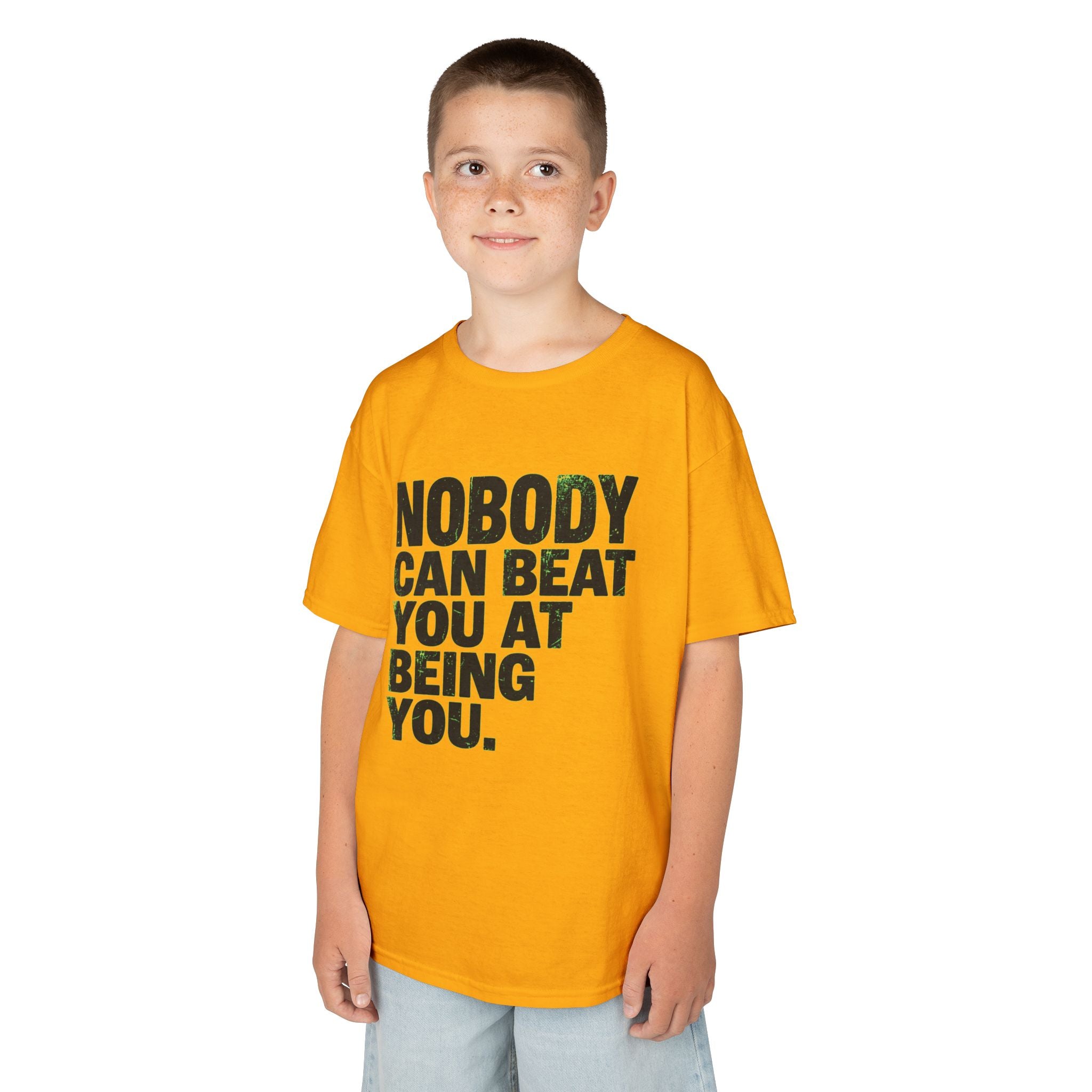 "Nobody Can Beat You At Being You" Kids Tee