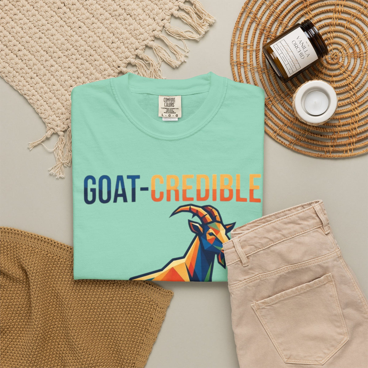 "Goat Credible" Unisex Garment-Dyed Tee