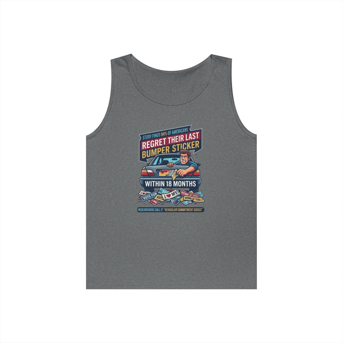 "Bumper Sticker Regret" Tank Top