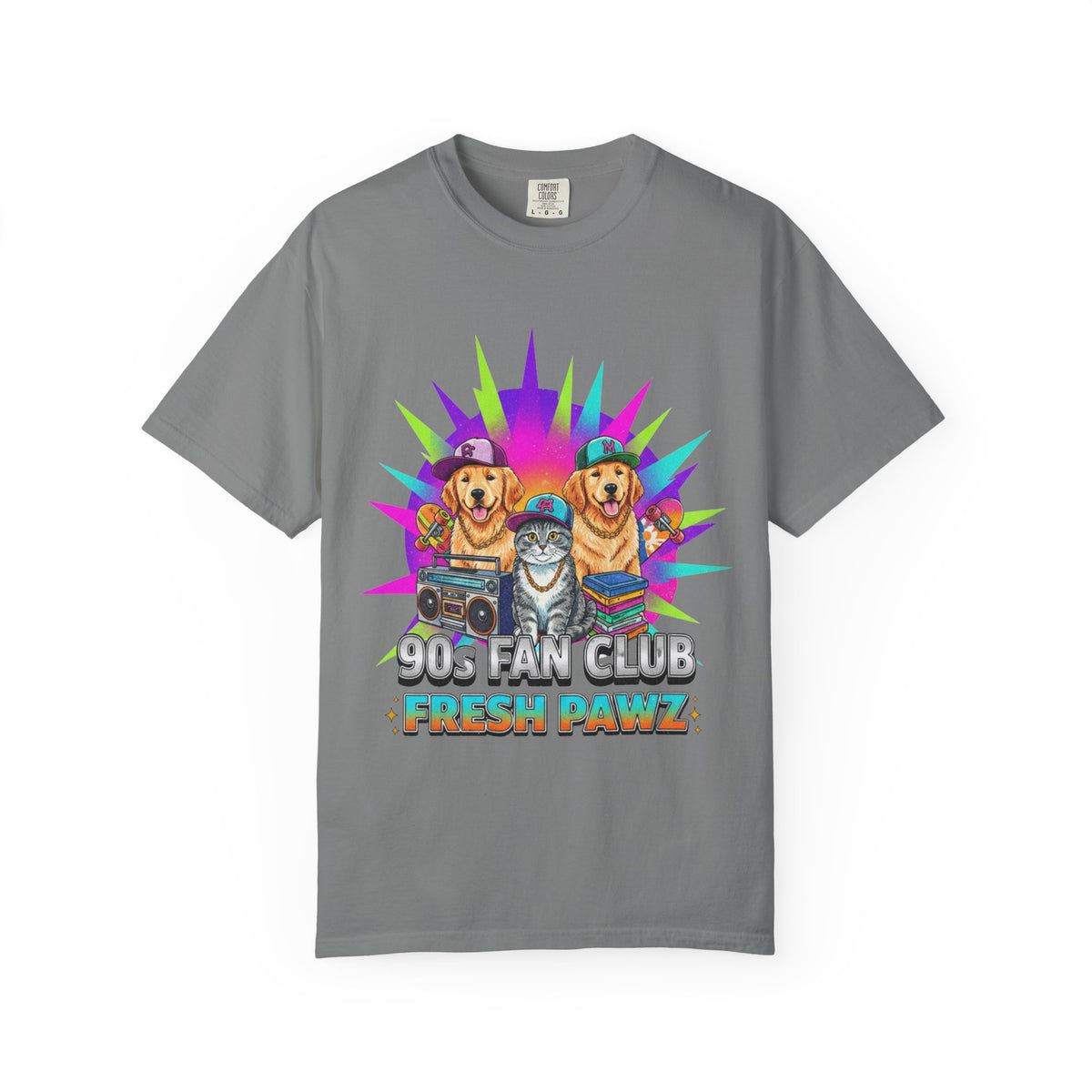 Color: Grey | Still Living in the 90s (Send Help) | Garment-Dyed Tee — AttitudeShirts