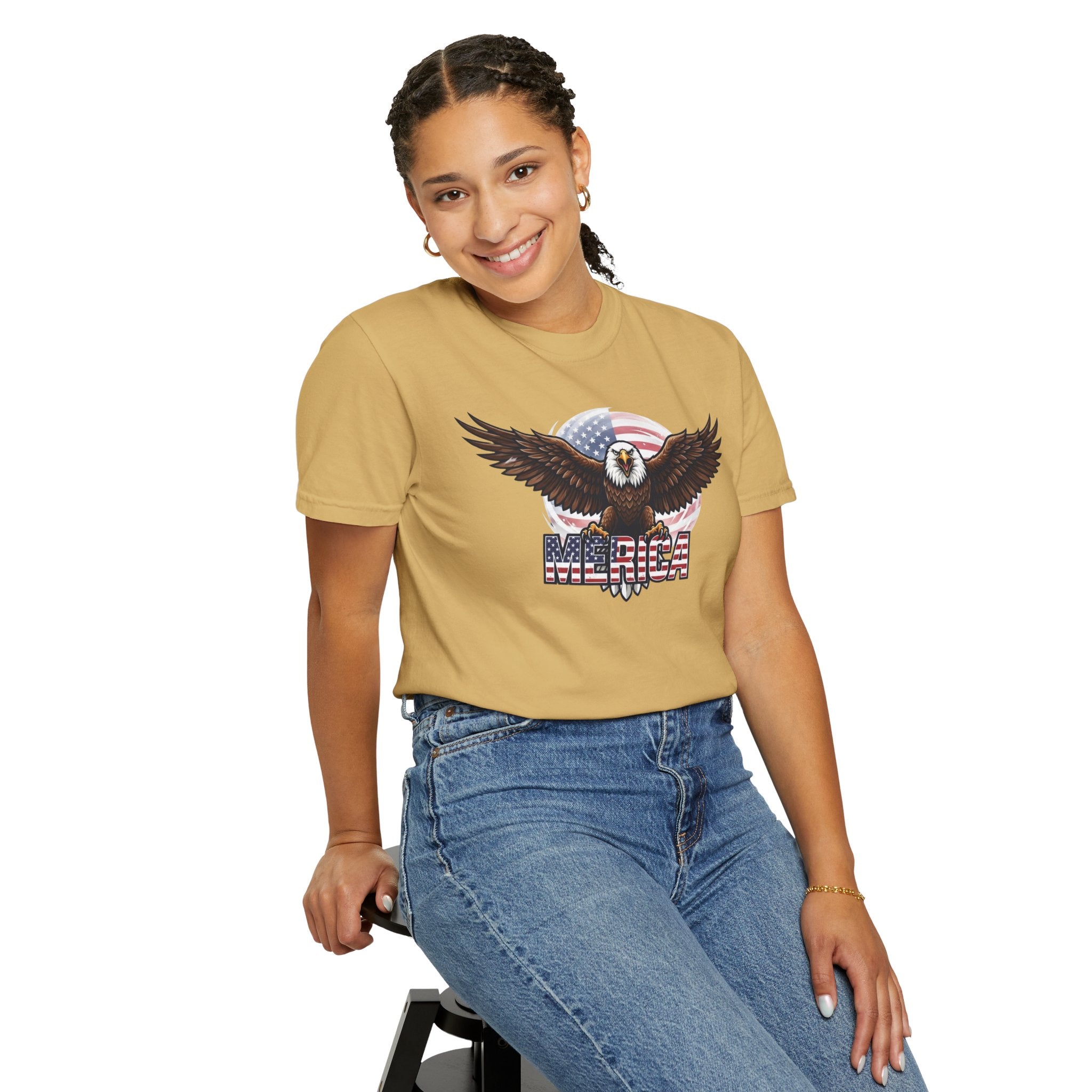 "Merica" Unisex Garment-Dyed Tee