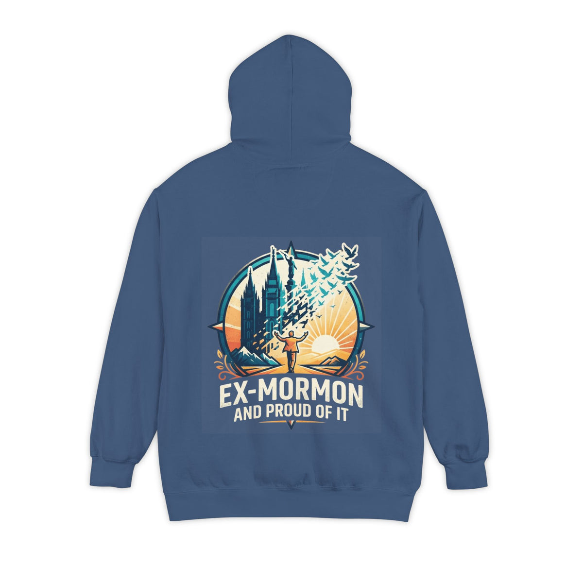 Color: True Navy | Ex Mormon Garment-Dyed Hoodie