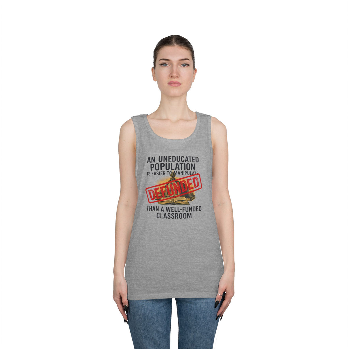 Color: Sport Grey | Protest Series - Fund Public Schools Tank Top