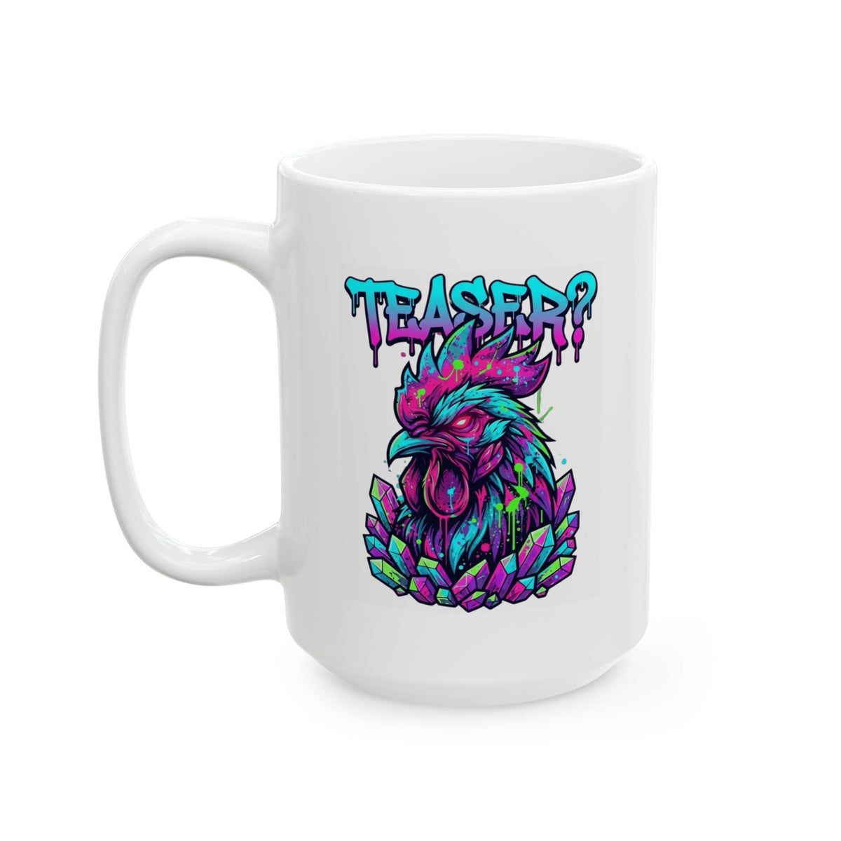 "Cock Teaser" White Ceramic Mug