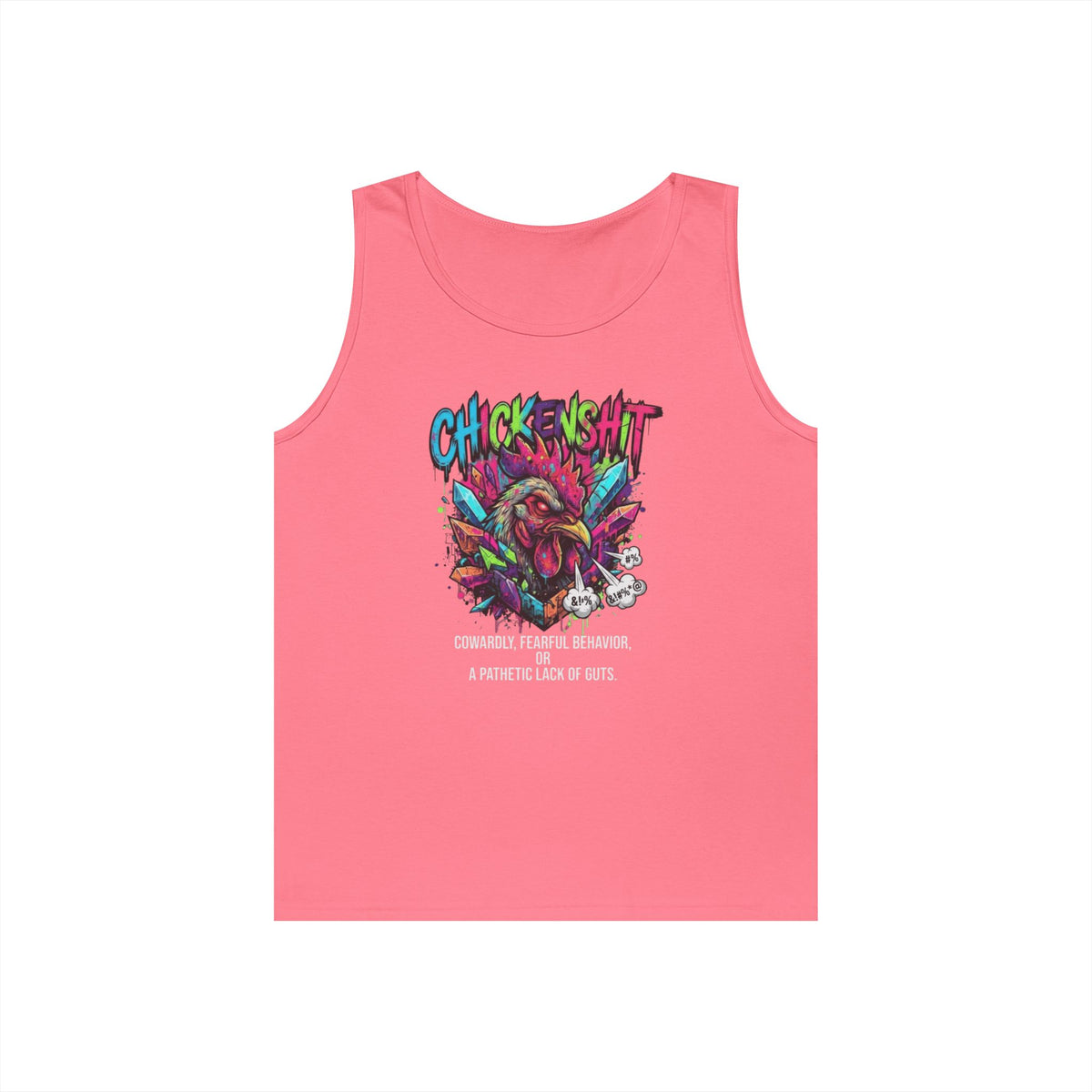 Color: Safety Pink | Chickenshit Tank Top