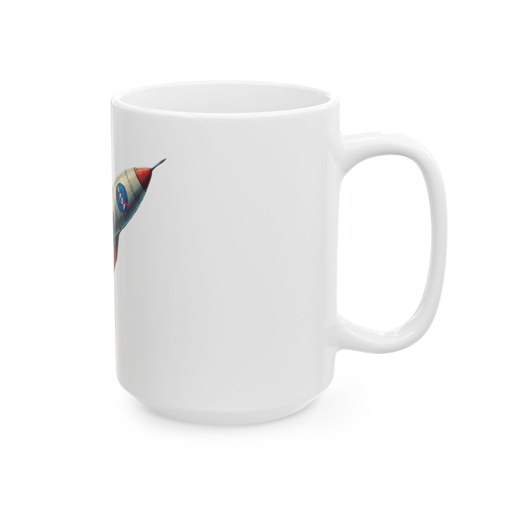 "Mars 2 Day Shipping" White Ceramic Mug — Graphic