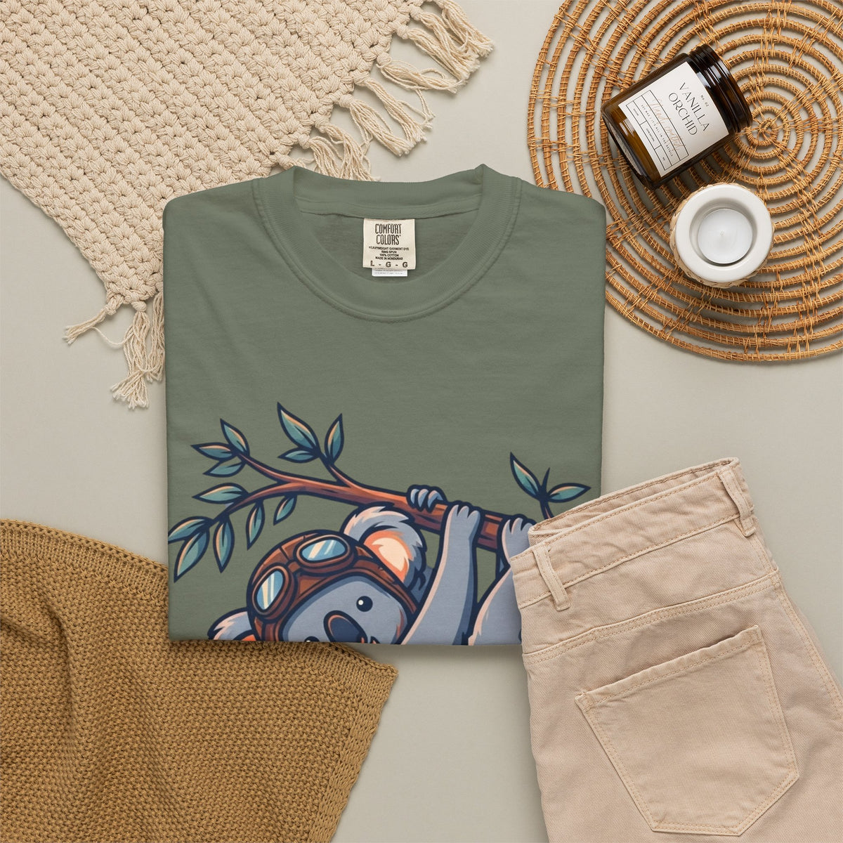 "Koala Credible" Unisex Garment-Dyed Tee