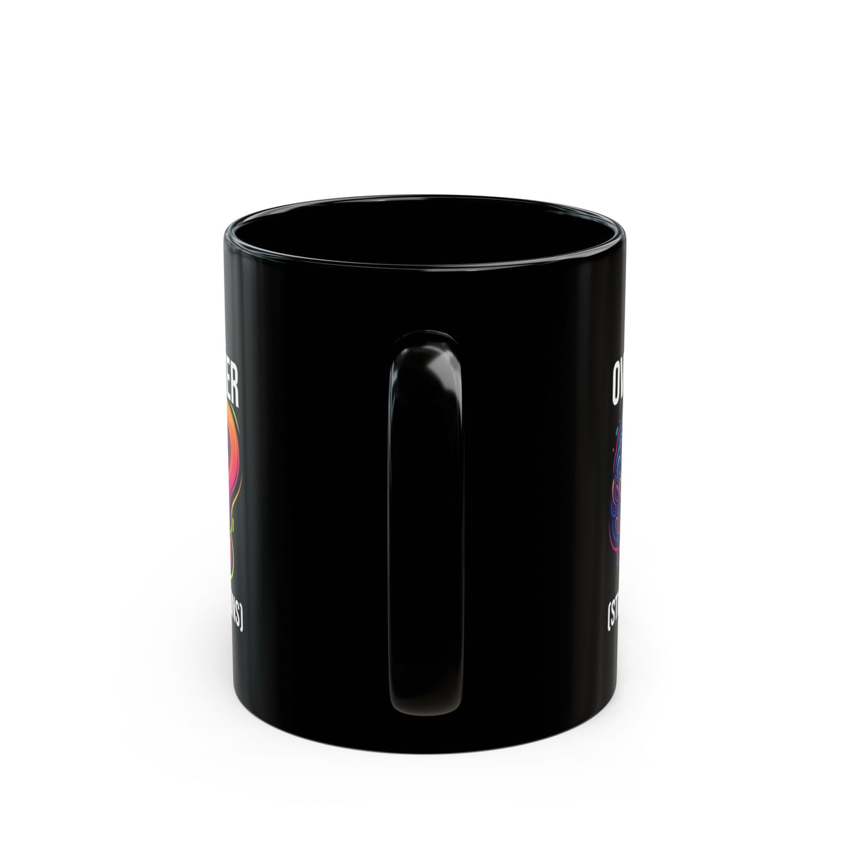 "Professional Overthinker" Black Ceramic Mug
