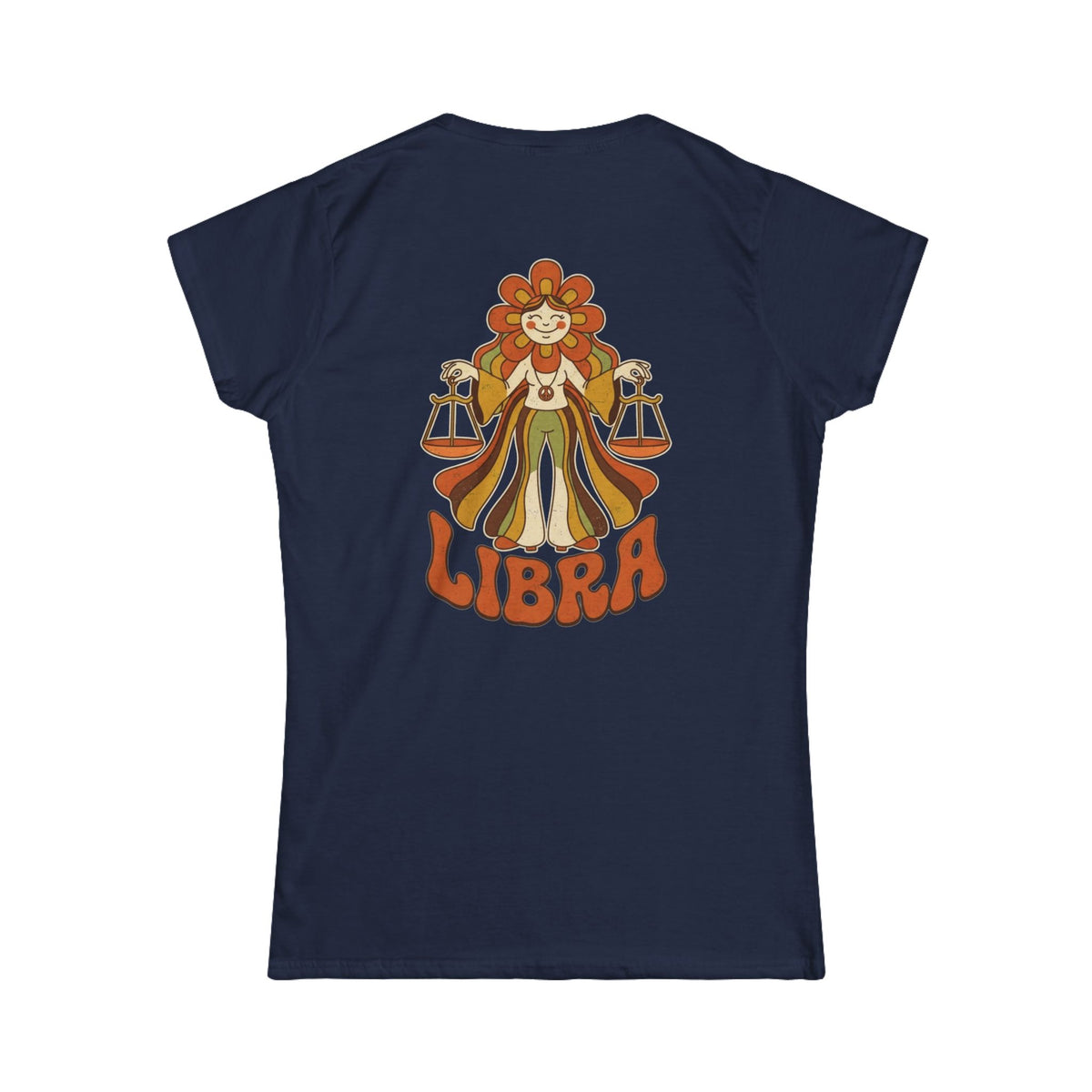 "Retro Mascot Groovy Libra" Women's Tee