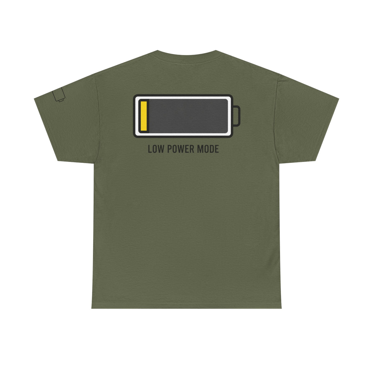 Color: Military Green | Low Power Mode Premium Graphic Tee