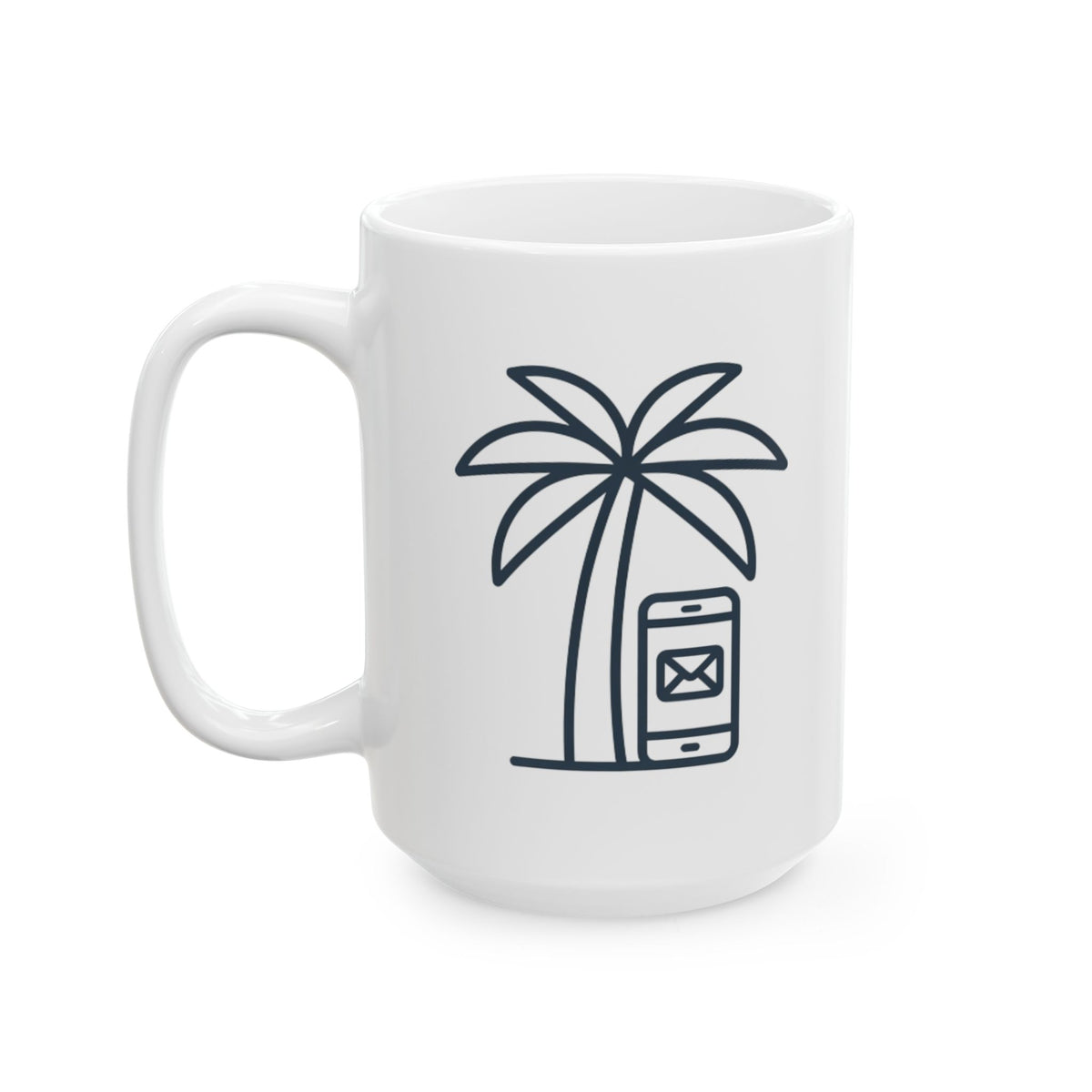 "Out of Office" White Ceramic Mug — Graphic