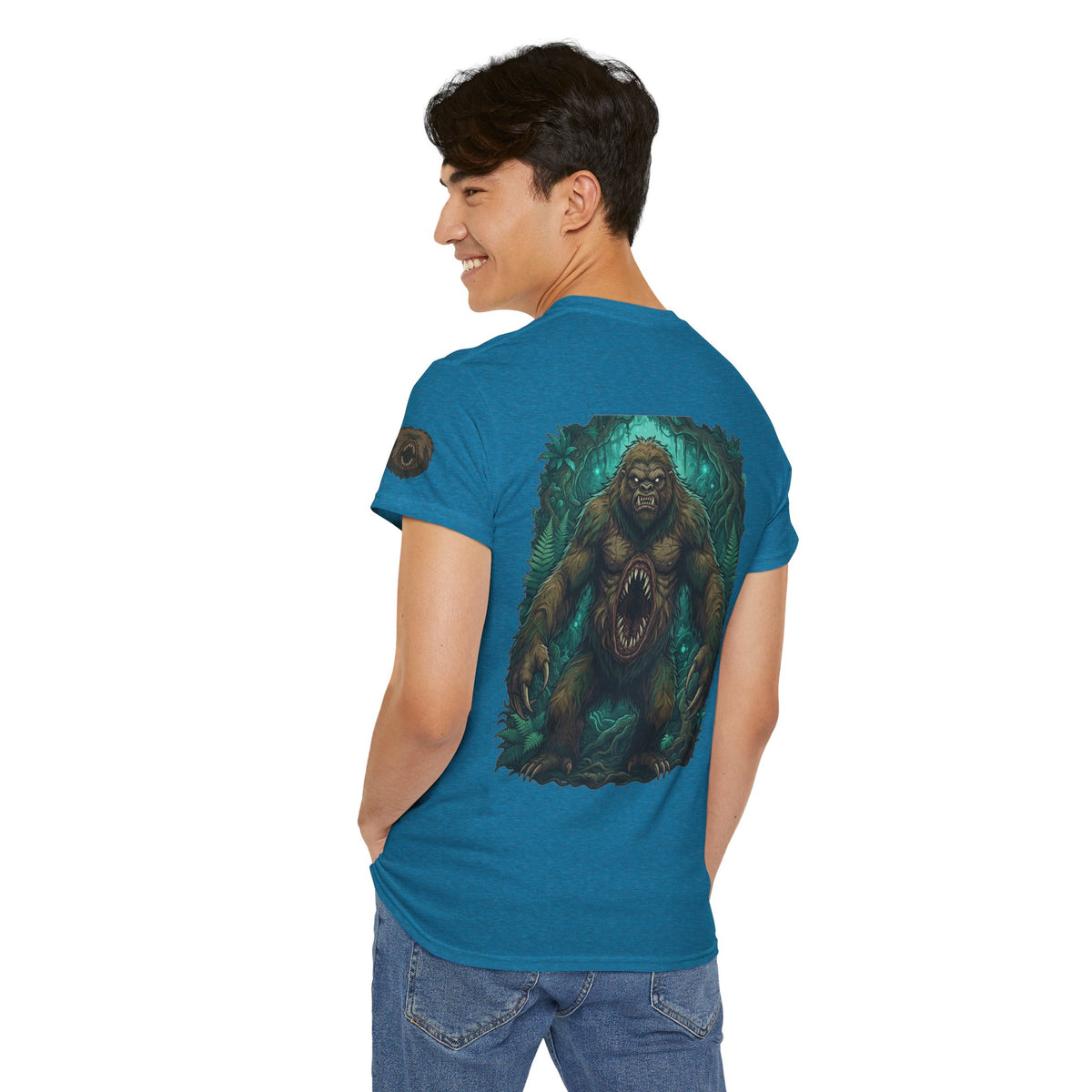 Color: Antique Sapphire | Mapinguari (Amazon Rainforest) Premium Graphic Tee