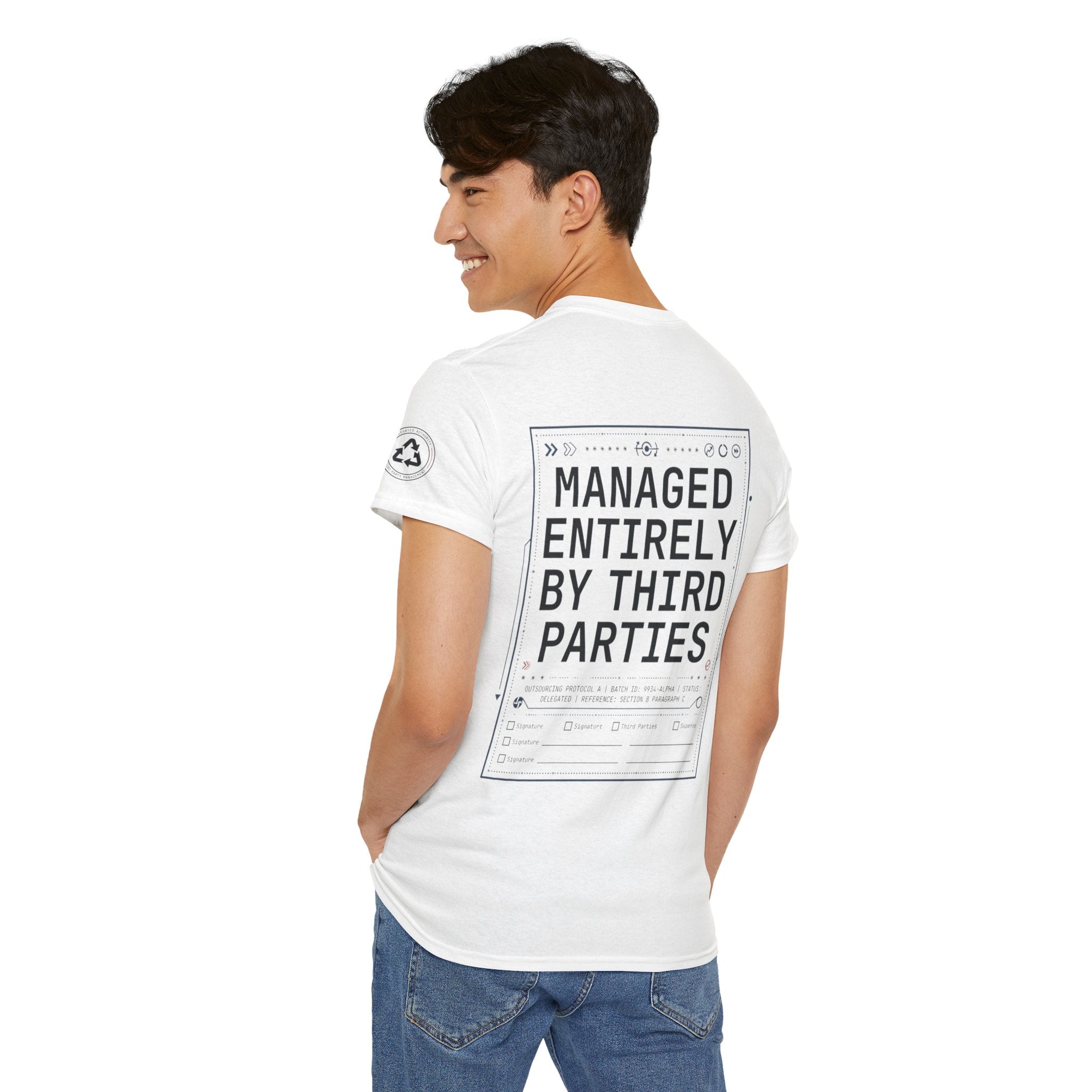 "Managed Entirely By Third Parties" Premium Graphic Tee