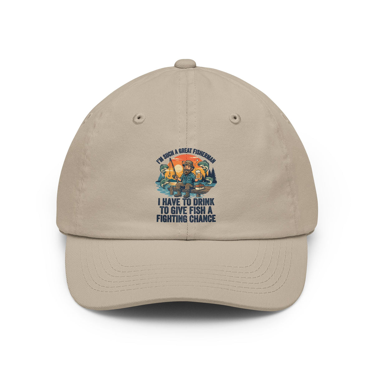 Color: Stone | Drink to Give Fish a Fighting Chance Dad Hat