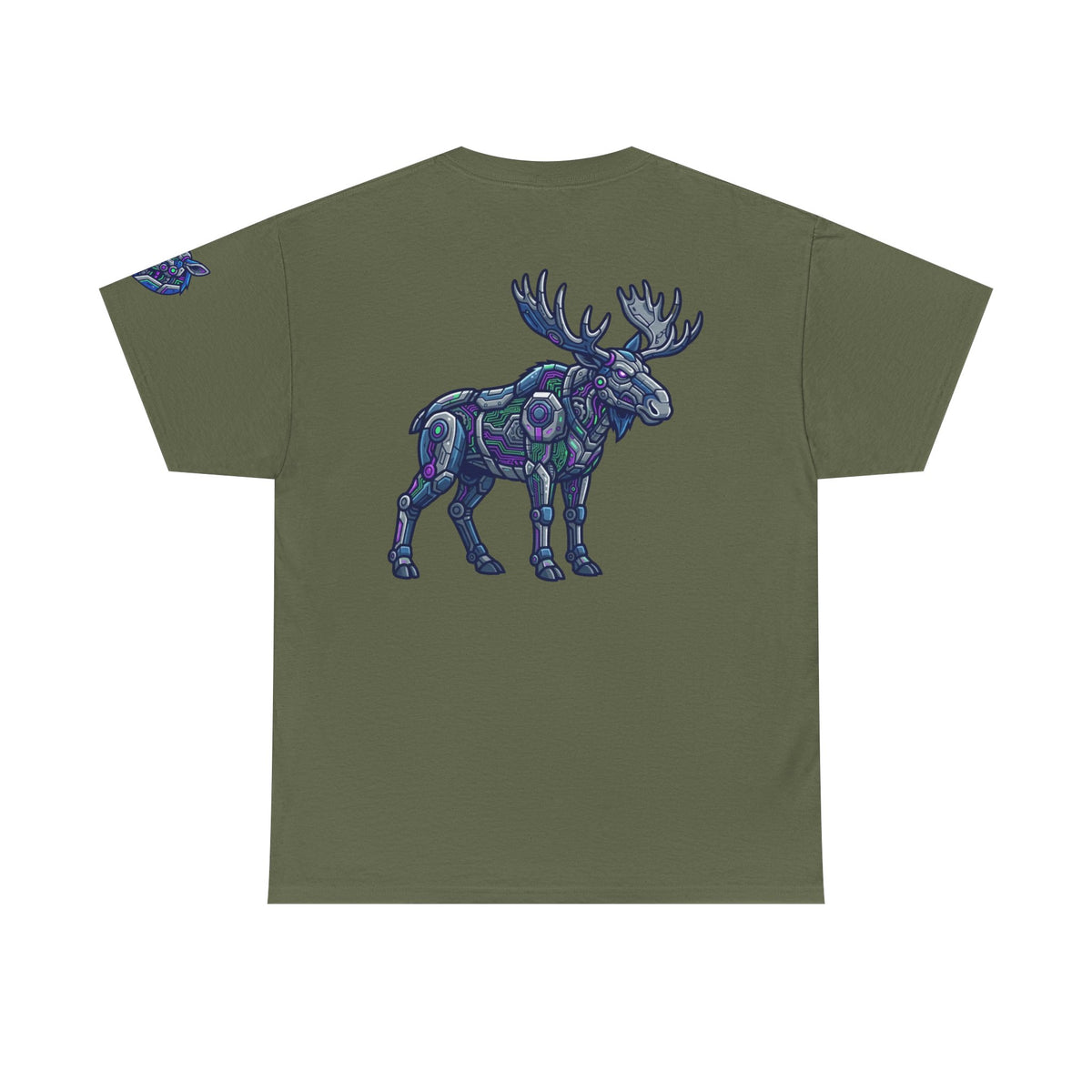 Color: Military Green | Cyber Moose Premium Graphic Tee