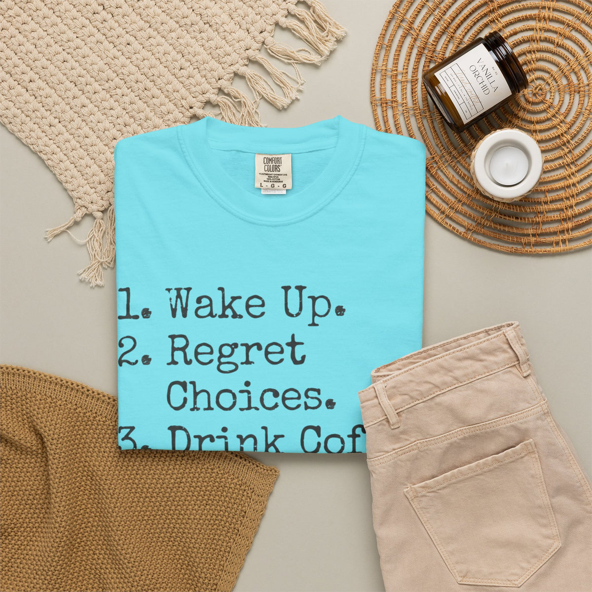 "Daily Schedule Asset" Unisex Garment-Dyed Tee