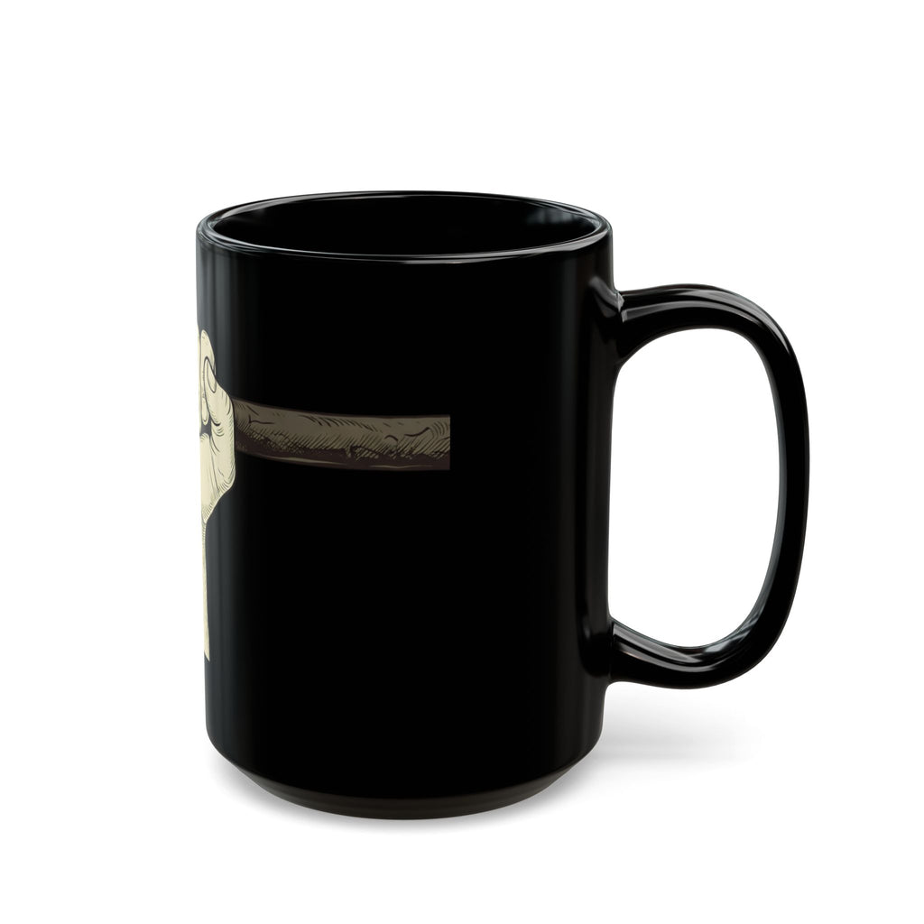 "Hold to the Rod" Black Ceramic Mug — Graphic