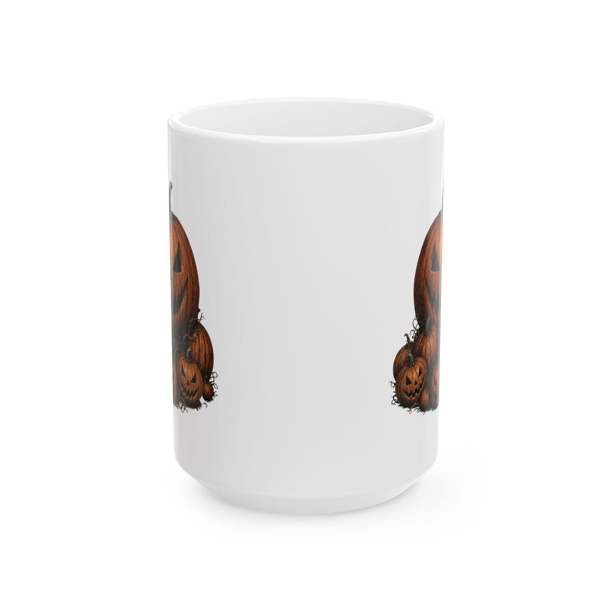 "Halloween Nun" White Ceramic Mug — Graphic