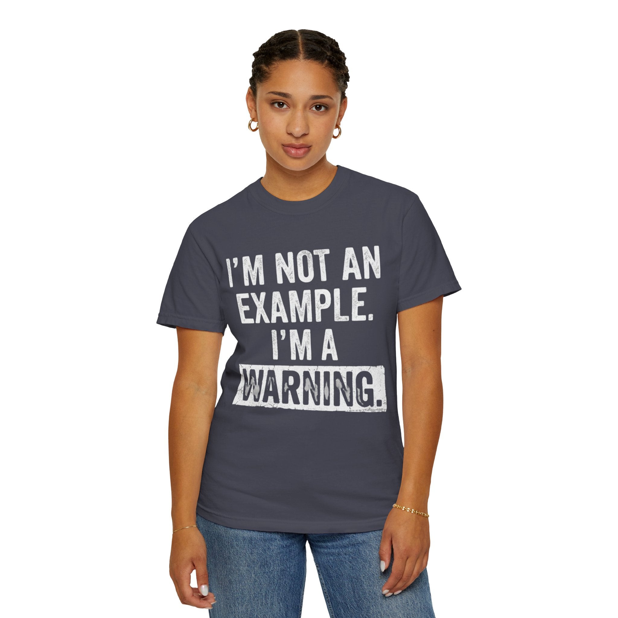 "I'm Not An Example" Unisex Garment-Dyed Tee