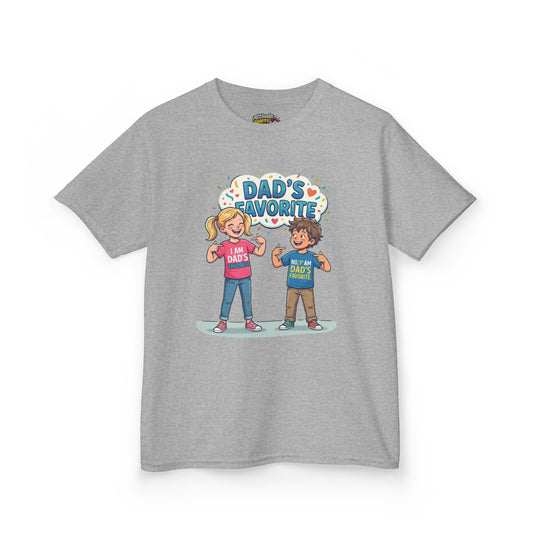 Color: Sport Grey | Dad's Favorite Kids Tee