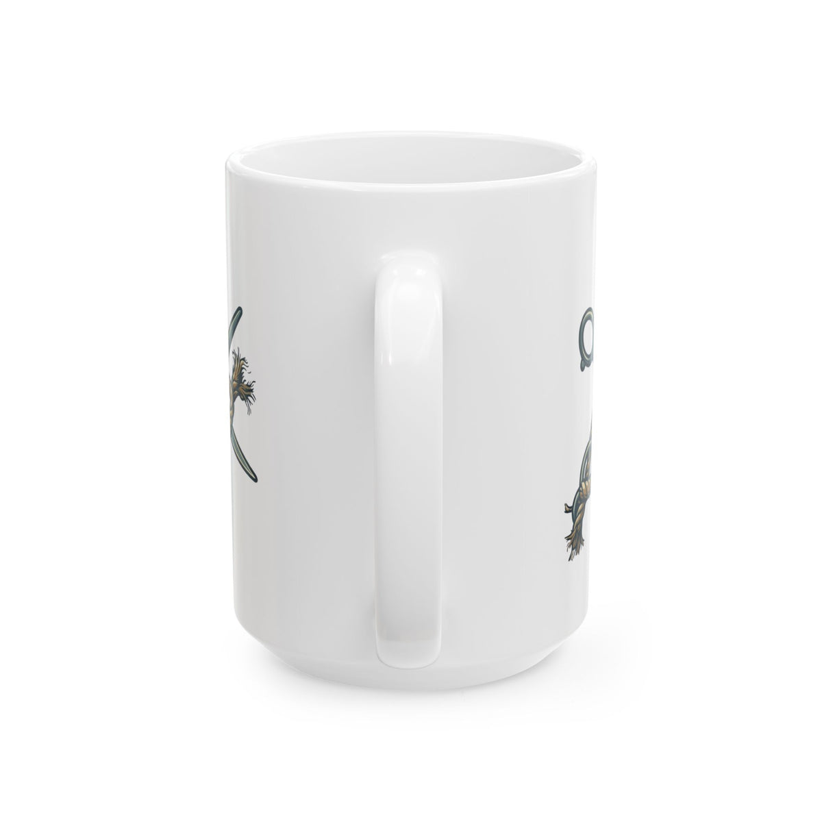 "Good Book Series Delilah's Barber Shop" White Ceramic Mug — Graphic