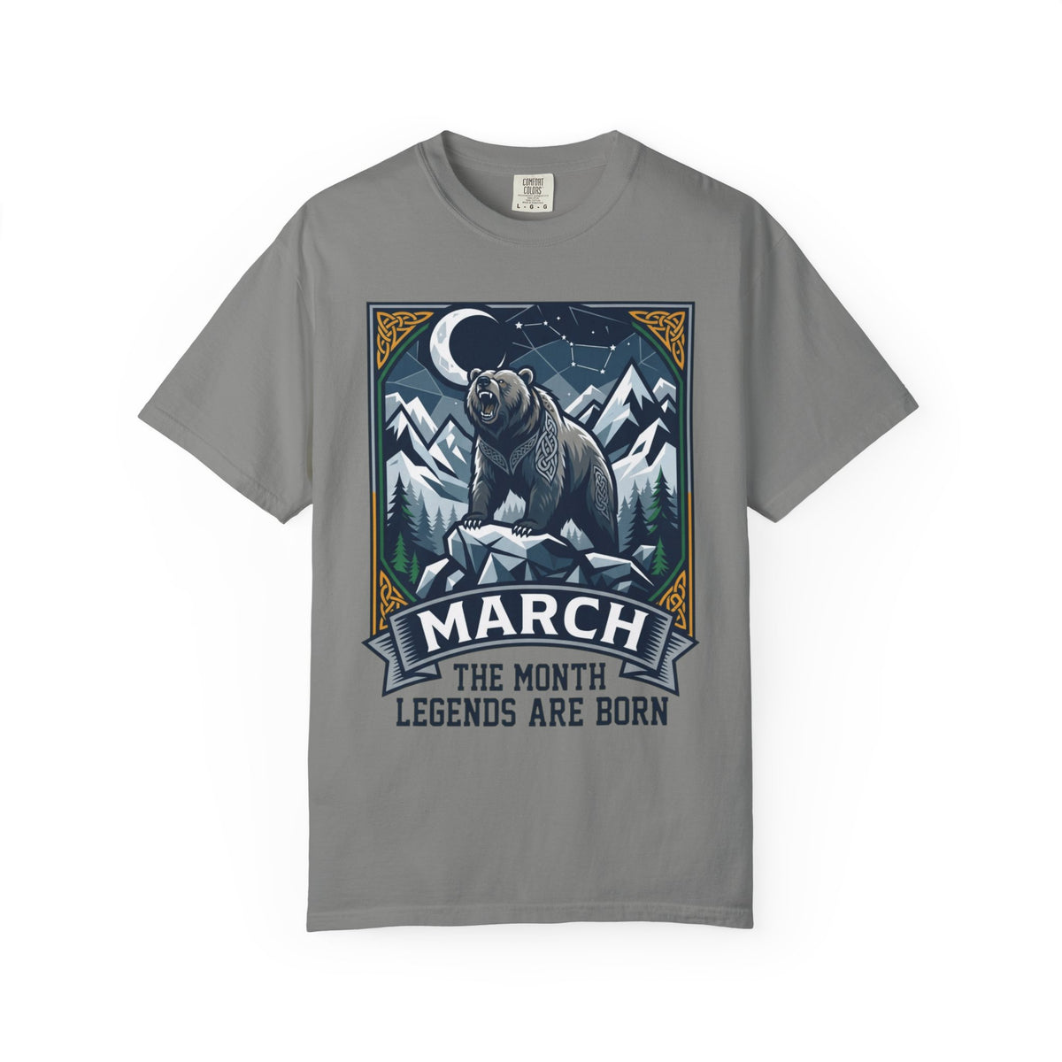 Color: Granite | March Legend Unisex Garment-Dyed Tee