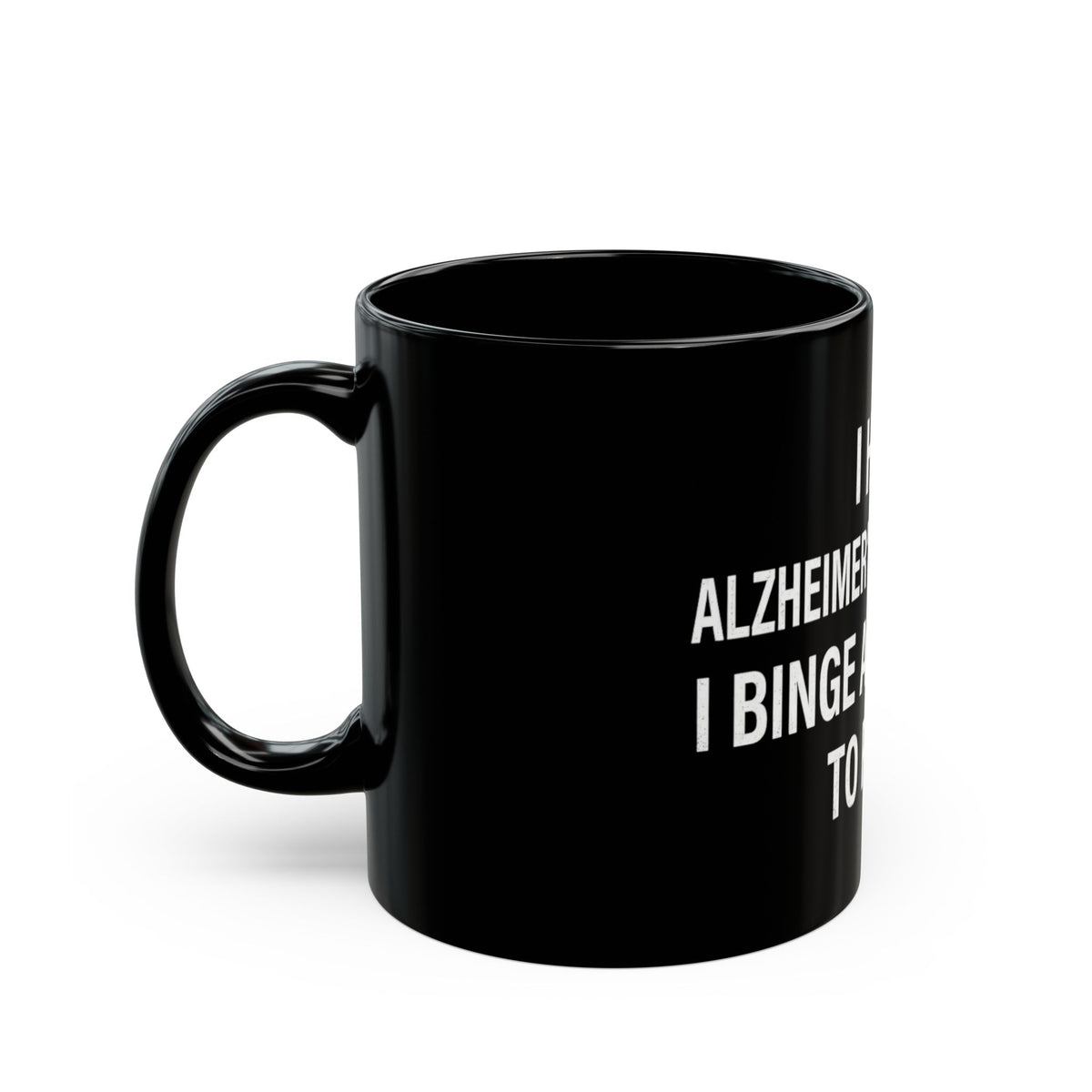 "Binge But Forget to Purge" Black Ceramic Mug