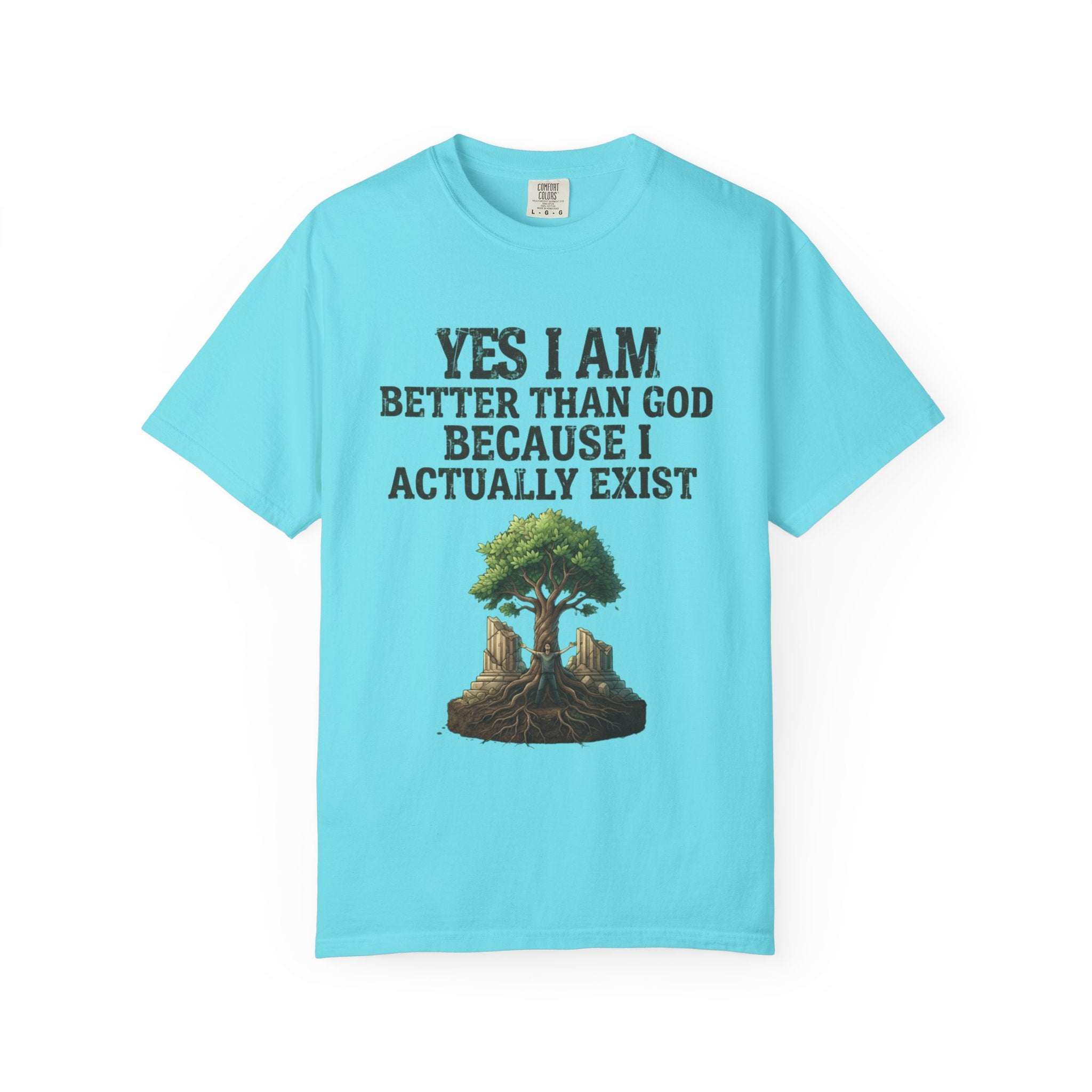 "I Exist" Unisex Garment-Dyed Tee